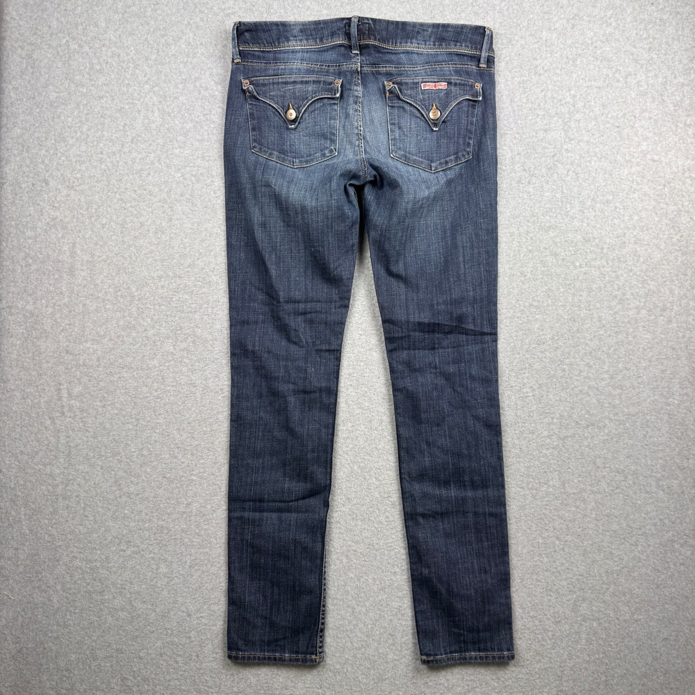 Hudson Jeans Womens 29 / 8 Skinny Dark Wash Flap Pocket Stretch Low Rise Y2K